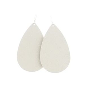Nickel and Suede Blank Canvas Earrings